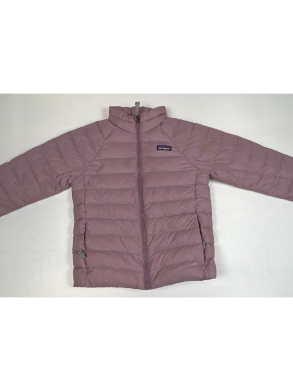 Patagonia Girls S 7-8 Down Sweater Full Zip Puffer Jacket NetPlus Purple Pink
